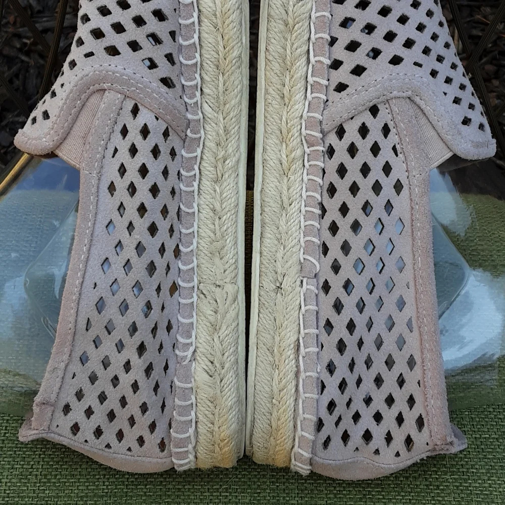 STEVE MADDEN Persy Perforated Espadrille Loafers Size 8.5.